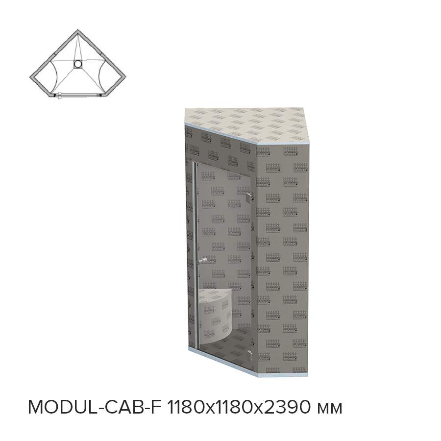 Готовый хамам Lux Elements Modul-Cab-F 1180 (рис.3)